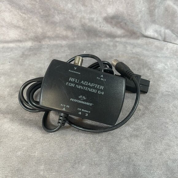 Performance RFU Adapter For Nintendo 64 Super SNES N64 P-067F AV Antenna TV Out - Picture 1 of 3